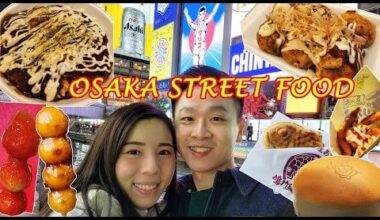 Dotonbori, Osaka street food haven in Japan! 😋 so many delicious food!