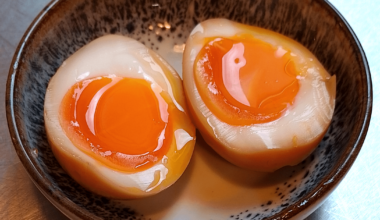 Ramen egg at Ramen Flow pop up in Hamburg, Germany