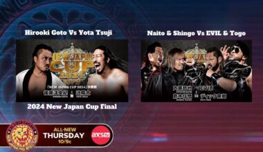 NJPW on AXS TV | Thursday Hirooki Vs Tsuji, Naito/Shingo Vs EVIL/Togo