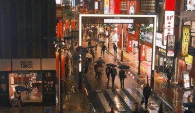 First time in Tokyo, I’m glad it rained