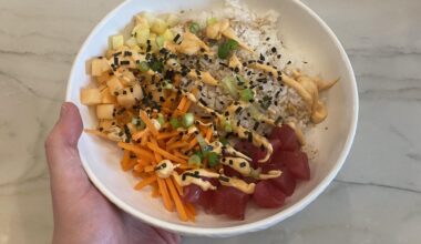 Made poke bowls for the first time