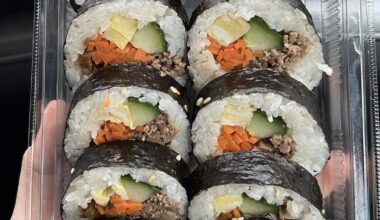 Beef bulgogi kimbap at OK Mart in Ottawa