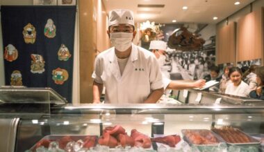 Nothing like lining up at 3:30 AM to enjoy $40 Omakase for Breakfast at Sushi Dai found in Toyosu Fish Market. Hands down my absolute favorite meal visiting Japan for the first time this year!