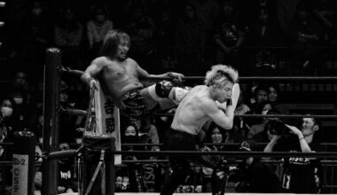 A photo of Tetsuya Naito vs. Sho that I got at the 52nd NJPW show last month