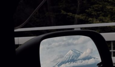 My reflection of Fuji