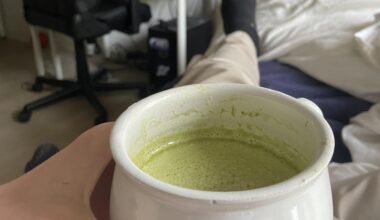 Made a matcha latte