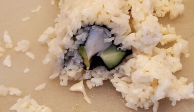 First time making ramen and sushi for mother's day! Thought I was hot shit making the first roll but looked up help for the rest 😅