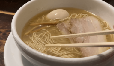 Ramen at Josui, one of the best in Nagoya