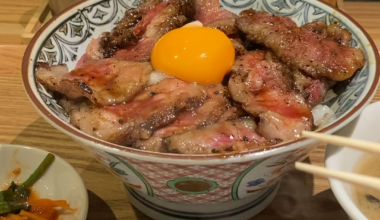 Beef rice bowl in Tokyo, only 1600 Yen (~$10USD)