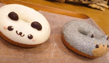 stopped by a local restaraunt in Japan, I found these cute little donuts!