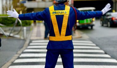 Osaka pedestrian traffic control