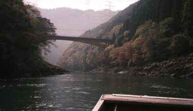 Floating down the Katsura river, between Kameoka and Arashiyama