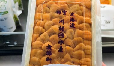 Hokkaido Uni tray on sale for $89.99 at the local Japanese Market (Osaka Marketplace)