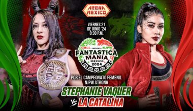 Stephanie Vaquer vs. La Catalina for the NJPW Strong Women's Championship announced for FantasticaMania Mexico 2024