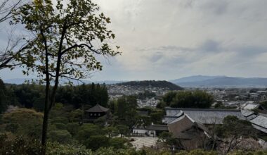 View of Kyoto from within Ginkakuji Complex