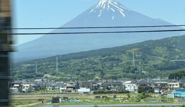 Mount Fuji from the shinkansen