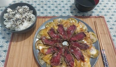 First homemade beef tataki