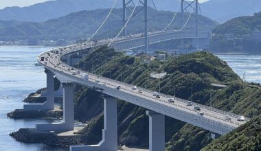 Onaruto Bridge between Awaji and Shikoku