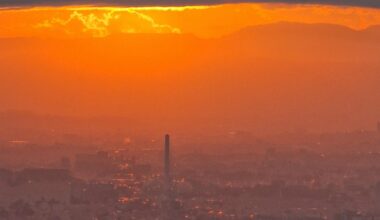 Tokyo at sunset from Shibuya Sky