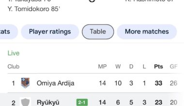 FC Ryukyu 2nd in J3 upvote party