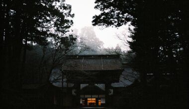 Misty morning in Koyasan (Mount Kōya)