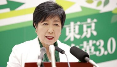 Koike, rival Renho clash over child policies in Tokyo governor race