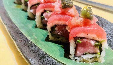 Triple Hon Maguro roll