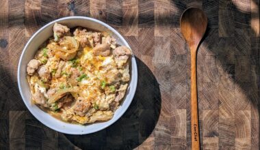 Homemade oyakodon