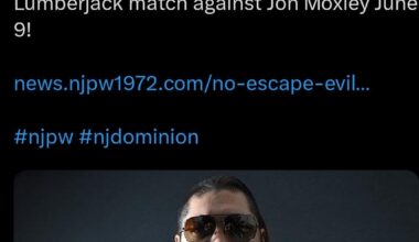 Evil is looking for a lumberjack match at Dominion