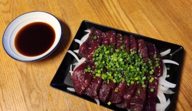 Made some whale sashimi.