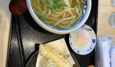 Tempura udon I had today (Tokyo)