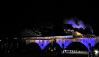 SL Ginga C58 239 Miyamorigawa Bridge, Tono City, Iwate Prefecture