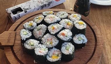 I made sushi for the first time -_-