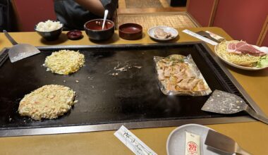 DIY Okonomiyaki restaurant in Osaka