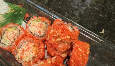 My local grocery store had flamin hot Cheetos California roll