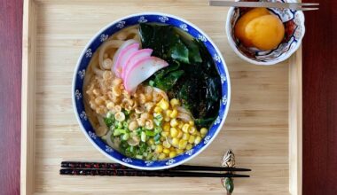 二日酔い ! Hangover udon breakfast, plus snacks from last night’s izakaya