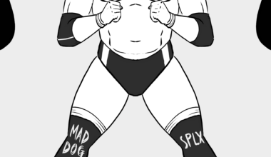 Draw a wrestler Wednesday- Gabe Kidd is a mad man y’know