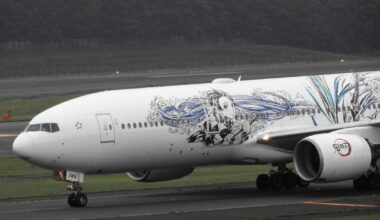 ANA Boeing 777-200ER JA745A "Demon Slayer Jet-3", New Chitose Airport, Hokkaido