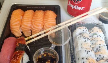 Sushi on the train.