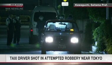 Taxi driver suffers apparent gunshot wound near Tokyo | NHK WORLD-JAPAN News