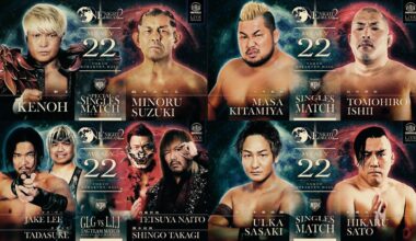 Ishii vs. Kitamiya II, LIJ's Naito & Shingo vs. GLG's Jake Lee & Tadasuke at NOAH's ONE NIGHT DREAM 2 05/22/2024 in Korakuen Hall!