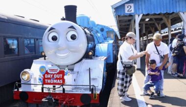 Track fix gives Thomas the Tank Engine fans extended run in Shizuoka