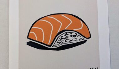 Some minimal sushi art prints depicting my three faves. Which are your top 3 nigiri sushi?