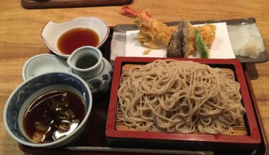 Soba with tempura