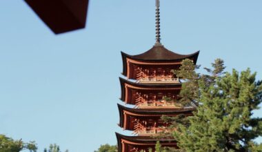 A pagoda in Miyajima, october 2023