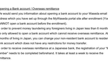 Japanese bank & Overseas remittance