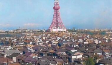 Tokyo Tower before it got surrounded by skyscrapers