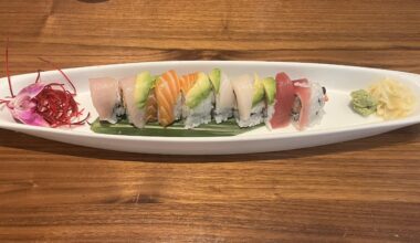 Rainbow Roll at Maki Hibachi, Downtown Orlando, FL