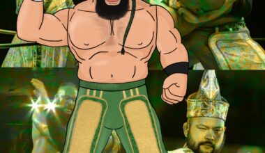 Great-O-Khan has to style wrestling figure fan art!!