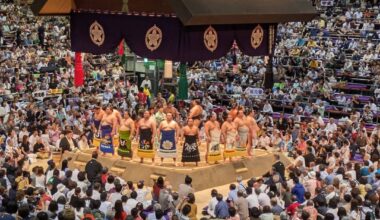 Went to Dolphins Arena to watch the Nagoya Basho (Grand Sumo Tournament) today!